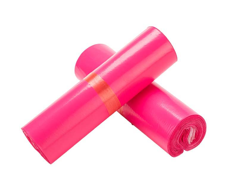 稻城玫红色快递袋-02